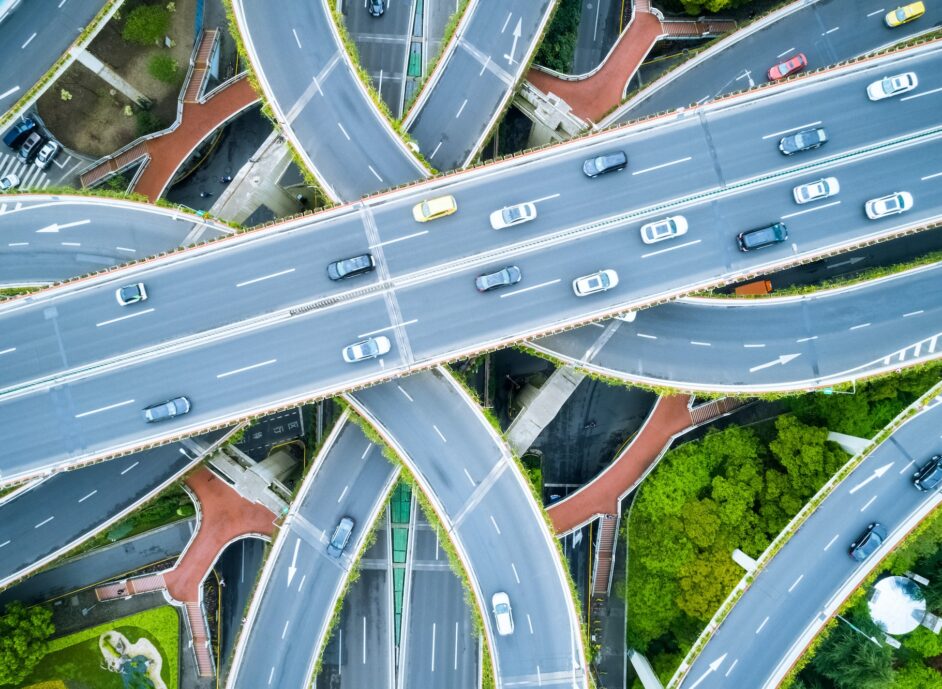 aerial-view-of-city-overpass-elevated-road-junction-closeup